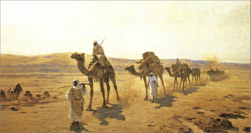 Ludwig Hans Fischer An Arab Caravan.